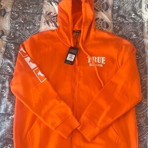 True Religion Orange Hoodie